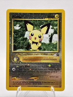 Pichu - 35 - Pokemon Wizards Black Star Promo Card Reverse Holo LP - Image 1