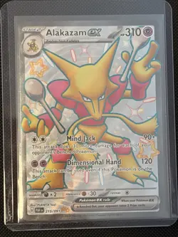 Alakazam ex 215/091 Shiny Full Art Paldean Fates Pokemon Card Mint - Image 1
