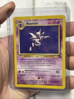 Pokemon TCG Haunter Fossil Set Unlimited Rare Non-Holo Card 21/62 Nintendo MP - Image 1