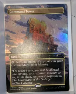 MTG Command Tower 0001 Marvel Super Heroes Exclusive Promo Foil 2026 NM Disney - Image 1