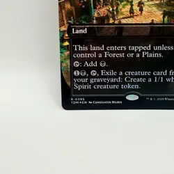 Magic The Gathering Great Arashin City TDM 0395 Rare Foil Borderless Land MTG - Image 5
