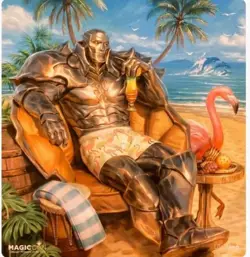 Mtg MagicCon Chicago 2025 Ultra Pro Exclusive Playmat Karn Liberated (Beach ed) - Image 1