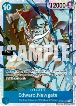 Edward.Newgate [OP13 - OP13-042] - NM [Foil] TCG One Piece - Image 1