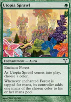 MTG Utopia Sprawl, Dissension, Moderately Played, English - Image 1