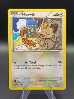 Pokemon TCG Meowth 61/98 Ancient Origins Regular Common Kanako Eo Near Mint - Image 1