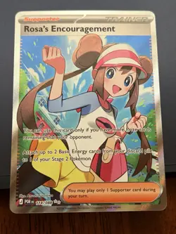 2026 Pokemon Perfect Order #114/088 Rosa's Encouragement Ultra Rare Full Art NM - Image 1