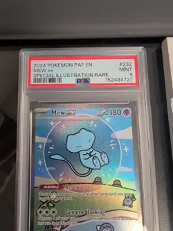 2024 POKEMON PAF EN MEW EX SPECIAL ILLUSTRATION RARE PSA MINT 9 #232 - Image 2