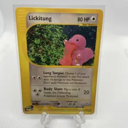 Pokemon TCG Lickitung 90/147 Aquapolis Regular Common Unlimited English 80 LP - Image 1
