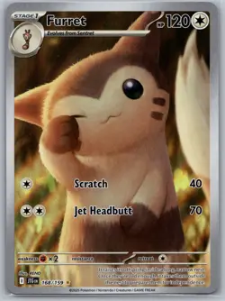 Furret 168/159 - IR - NM - Journey Together - Pokemon TCG - Image 1