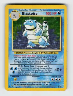 Blastoise 2/102 - Pokemon - Base Set Unlimited - Holo Holo Rare - MP - Image 1