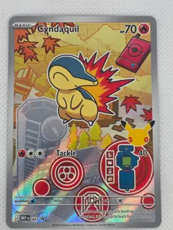 Pokemon TCG Cyndaquil 047 Black Star Promo First Partners Collection Series 2 NM - Image 1