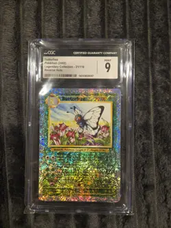 2002 Pokemon Legendary Collection Butterfree 21/110 Reverse Holo English CGC 9 - Image 1