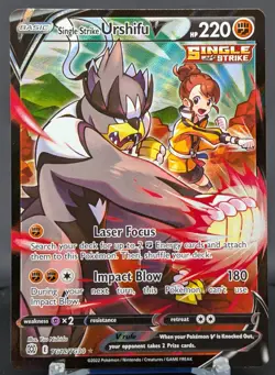 Pokemon Single Strike Urshifu V #TG18/TG30 EN Brilliant Stars Trainer Gallery - Image 1