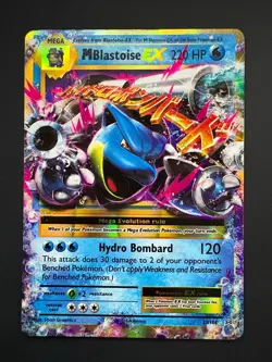 M Blastoise EX 22/108 Pokemon Evolutions Ultra Rare Lightly Played (LP) 2016 - Image 1