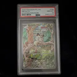 PSA 10 Meowth 106/094 Me02: Phantasmal Flames Illustration Rare Holo EN 2025 - Image 1