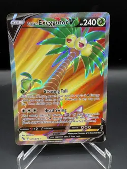 Alolan Exeggutor V (Full Art) Ultra Rare Pokemon GO 071/078 NM - Image 1