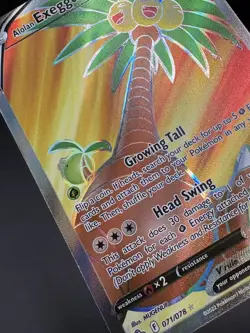 Alolan Exeggutor V (Full Art) Ultra Rare Pokemon GO 071/078 NM - Image 4