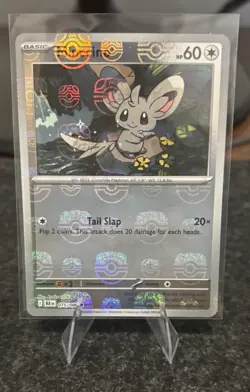 Pokemon Minccino (Masterball Pattern) 075/086 NM Black Bolt - Image 1