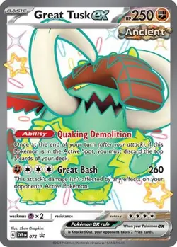 Great Tusk ex 072 Holo Promo Scarlet & Violet Promo Pokemon Holo Near Mint - Image 1