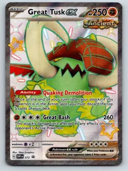 Great Tusk ex 072 Holo Promo Scarlet & Violet Promo Pokemon Holo Near Mint - Image 2