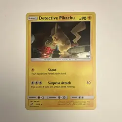 The Pokemon Company Detective Pikachu 10/18 Rare Holo 90 HP Eng - Image 1
