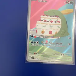 Pokemon Gulpin 154/142 Illustration Rare Stellar Crown Pokemon Near Mint - Image 2