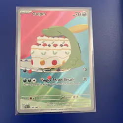 Pokemon Gulpin 154/142 Illustration Rare Stellar Crown Pokemon Near Mint - Image 3