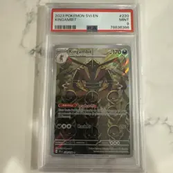 Kingambit 220/198 IR PSA 9 2023 Pokemon SVI EN Illustration Rare Mint - Image 1