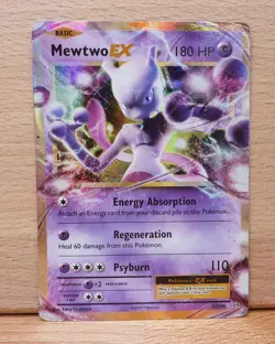 MEWTWO EX 2016 POKEMON XY EVOLUTIONS ULTRA RARE 52/108 DMG - Image 1