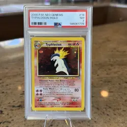 Pokemon TCG 2000 P.M Typhlosion Neo Genesis 18/111 PSA 7 - Image 1