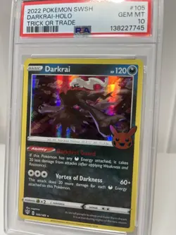 PSA 10 Darkrai (pop 81) Trick And Trade 105 Pokemon TCG - Image 2