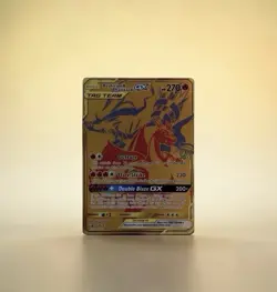 Reshiram & Charizard GX SM247 Tag Team Gold Sun & Moon Promo Pokemon English NM - Image 1