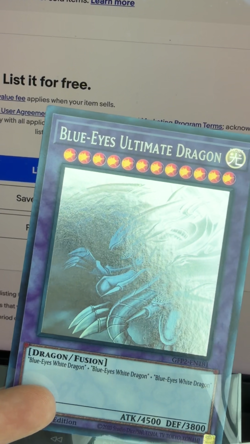 Yugioh Blue Eyes Ultimate Dragon GFP2-EN181 Ghost Rare 1st Edition NM - Image 2