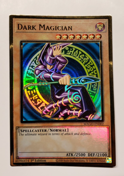 Yu-Gi-Oh Dark Magician MAGO-EN002 1st Edition Premium Gold Rare NM - Image 1