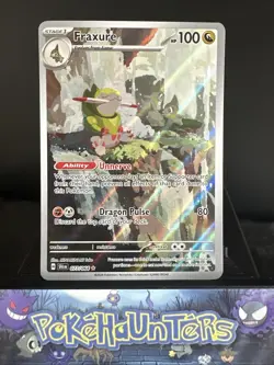 Pokemon Card Fraxure 077/064 Shrouded Fable Illustration Rare Near Mint - Image 1
