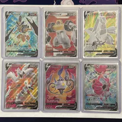 Pokemon Lot of 6 Full Art "V" Cards M-NM Unplayed Pack Fresh - Image 1