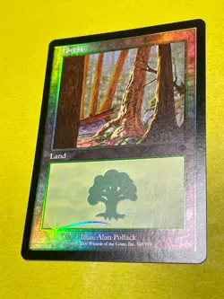 Forest (348) FOIL Invasion NM Basic Land MAGIC THE GATHERING MTG CARD - Image 3