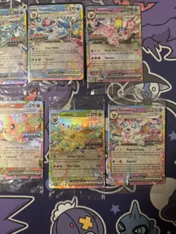 Prismatic Evolutions Surprise Box SEALED STAMPED EX Promos 9 Cards Complete Set - Image 3