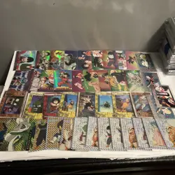 Huge Lot 44 Vintage DBZ Dragon Ball Z Cards Bird 2000 Refractor 2002 Film Artbox - Image 1