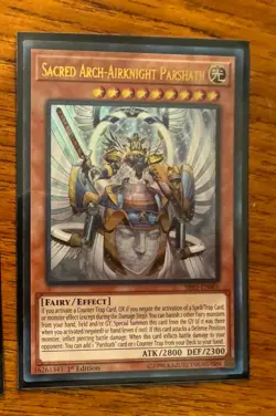 Sacred Arch-Airknight Parshath SR05-EN001 Ultra Rare 1st LP - yugioh Card - Image 1