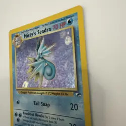 Misty's Seadra 009/132 Gym Heroes Holo Tcg Card Pokemon Excellent Condition - Image 3