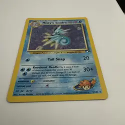 Misty's Seadra 009/132 Gym Heroes Holo Tcg Card Pokemon Excellent Condition - Image 4