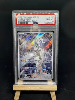 PSA 10 N's Reshiram 167/159 Illustration Rare Pokemon Card Journey Together - Image 1