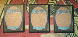 3 Galaxy Foil Unfinity Miscut Basic Land Mtg Magic Card Misprint Error Lot - Image 5