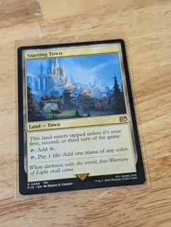 Starting Town - Magic Final Fantasy Rare Card - NM MTG #289 - Image 1
