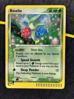 Roselia 9/97 - EX Dragon Holo Rare e-Series Pokemon TCG Card Holo 2003 - LP - Image 1