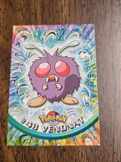 VENONAT #48 - Green Logo - NON-HOLO - SERIES 1 - TOPPS Pokemon Card - Image 1