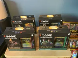 Lord Of The Rings MTG Commander Deck Set sealed - Image 1
