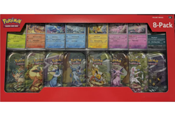 Pokemon TCG Prismatic Evolutions Costco 8 Mini-Tin Bundle w/ Promo Cards SEALED - Image 1