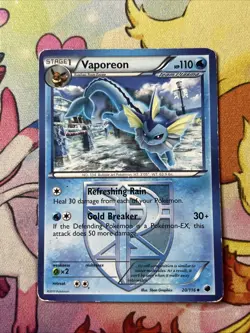 Vaporeon 20/116 Pokemon Plasma Freeze Team Plasma Uncommon HP - Image 1